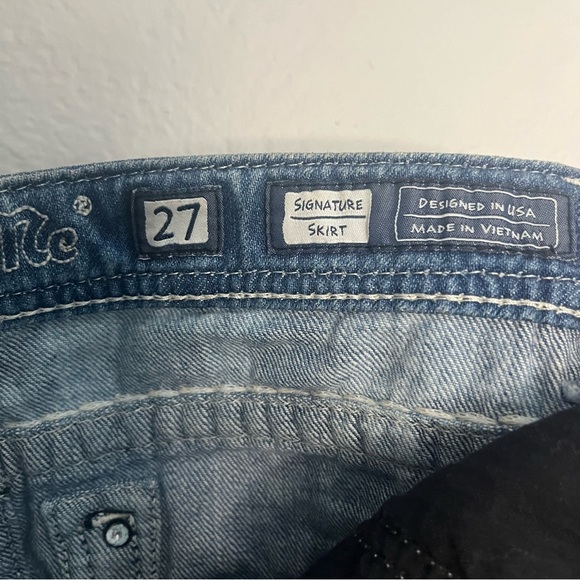 Miss Me Blue Signature Skirt - Sz 27 - Picture 5 of 7